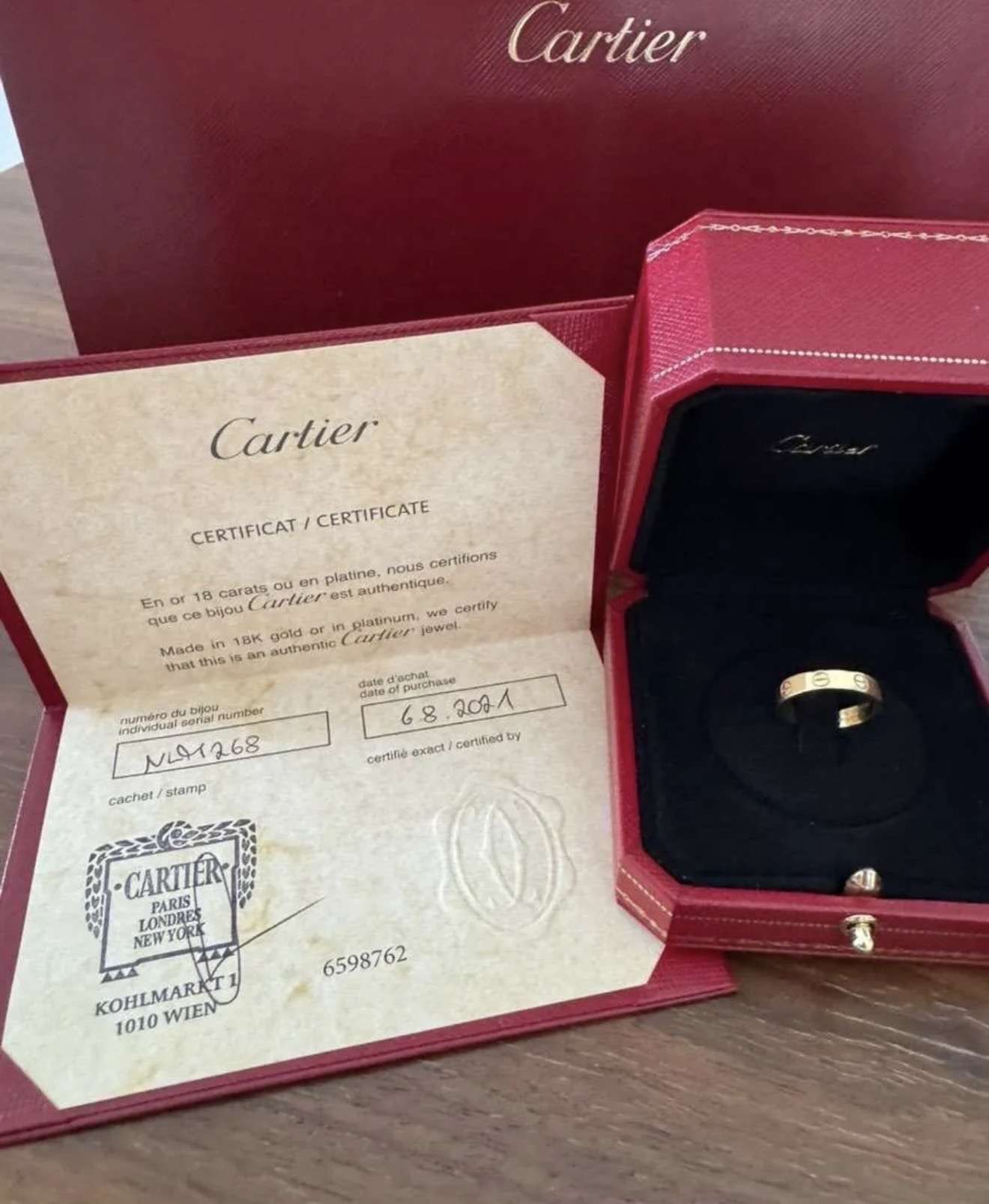 Cartier love prsteň