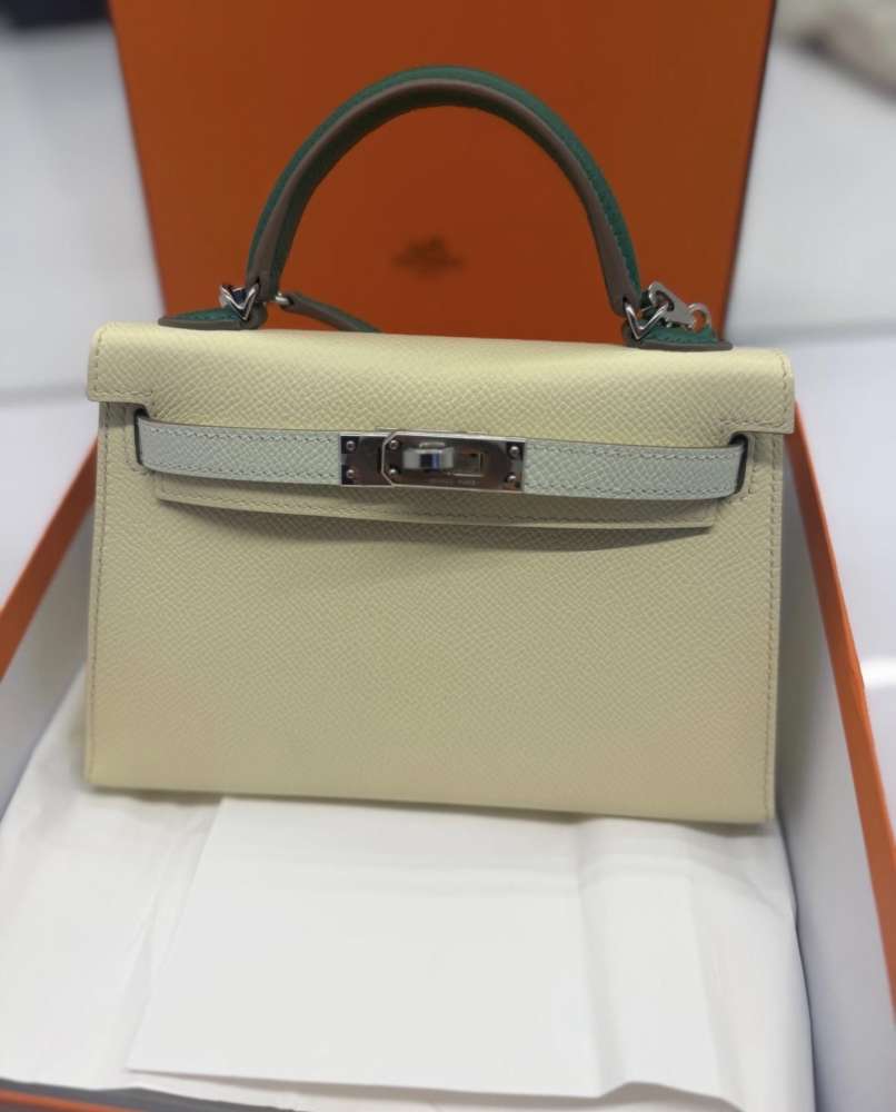 Hermes Mini Kelly tricolor