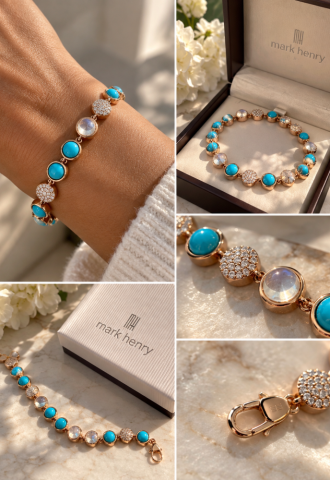 https://vipluxury.sk/Mark Henry turquoise náramok