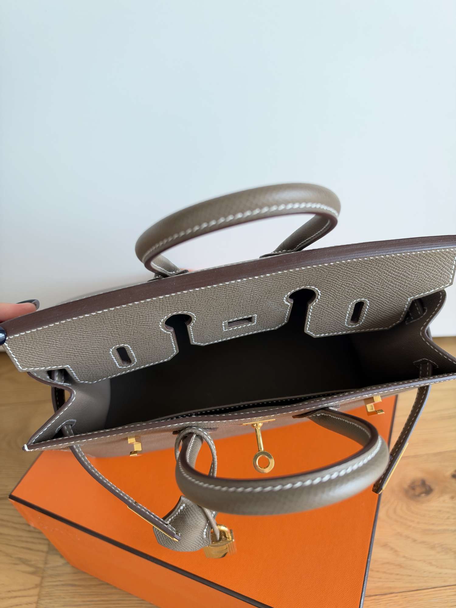 Hermes Birkin sellier 25 epsom etoupe