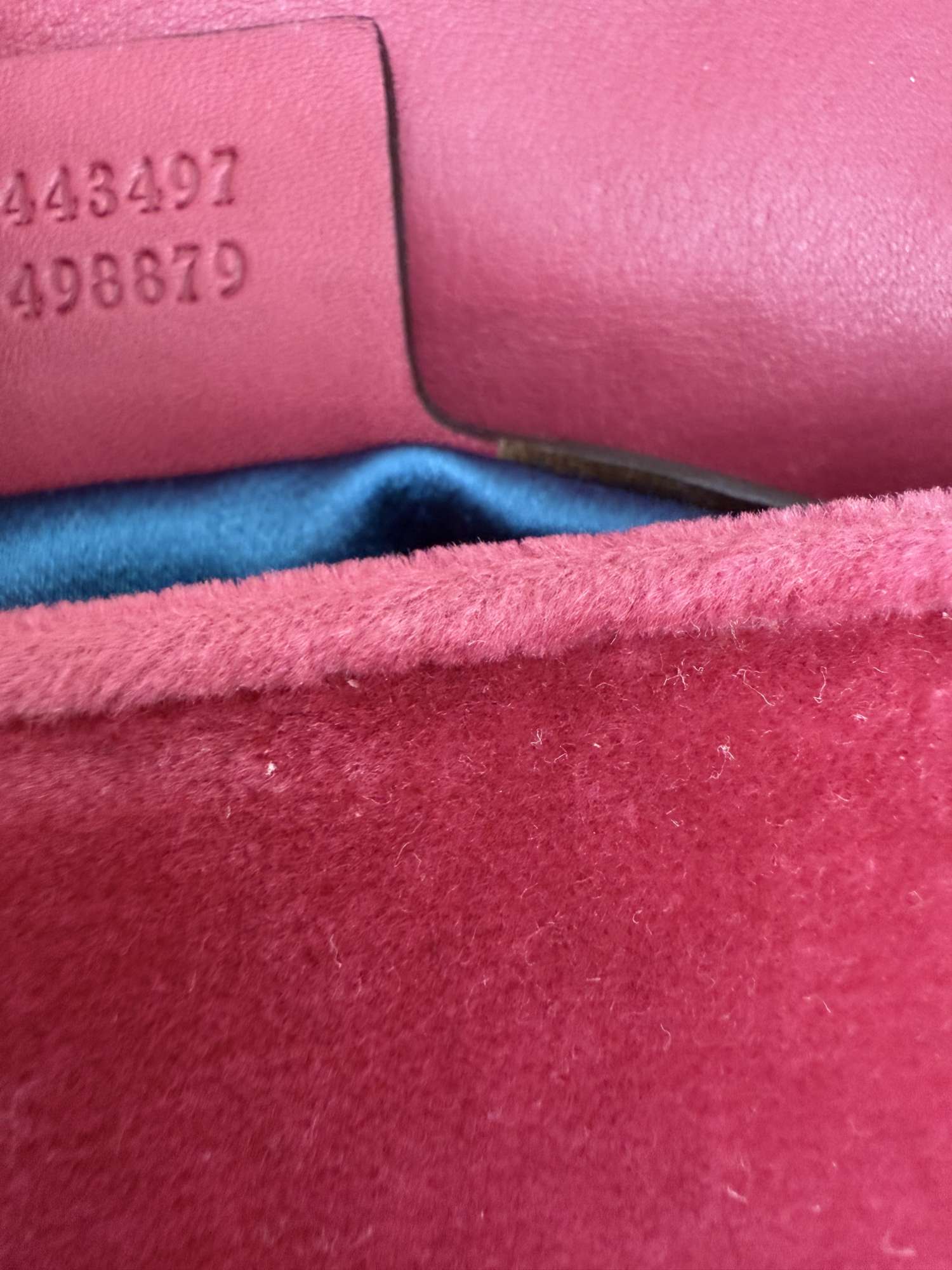Gucci Marmont Pink velvet medium kabelka