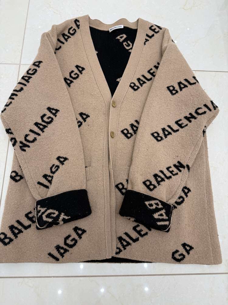 Balenciaga wool cardigan- kardigan/sveter