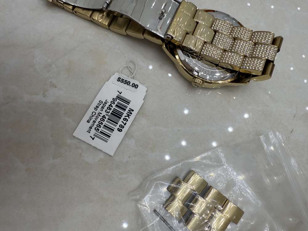 Michael kors golden watch- hodinky full stones