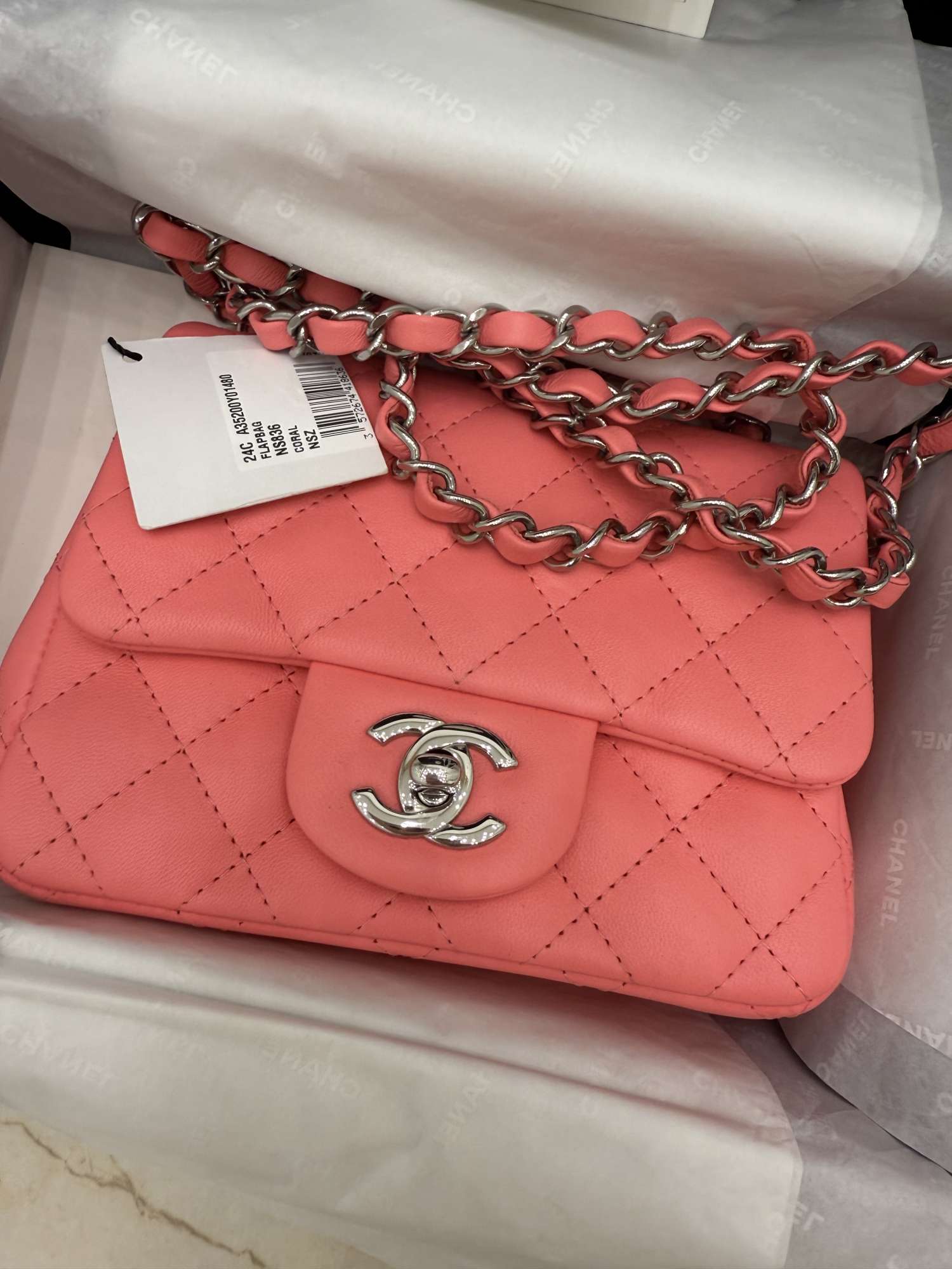 Chanel mini flap bag- kabelka