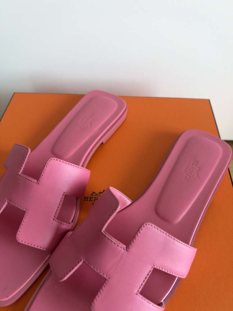 Hermes oran pink sandals