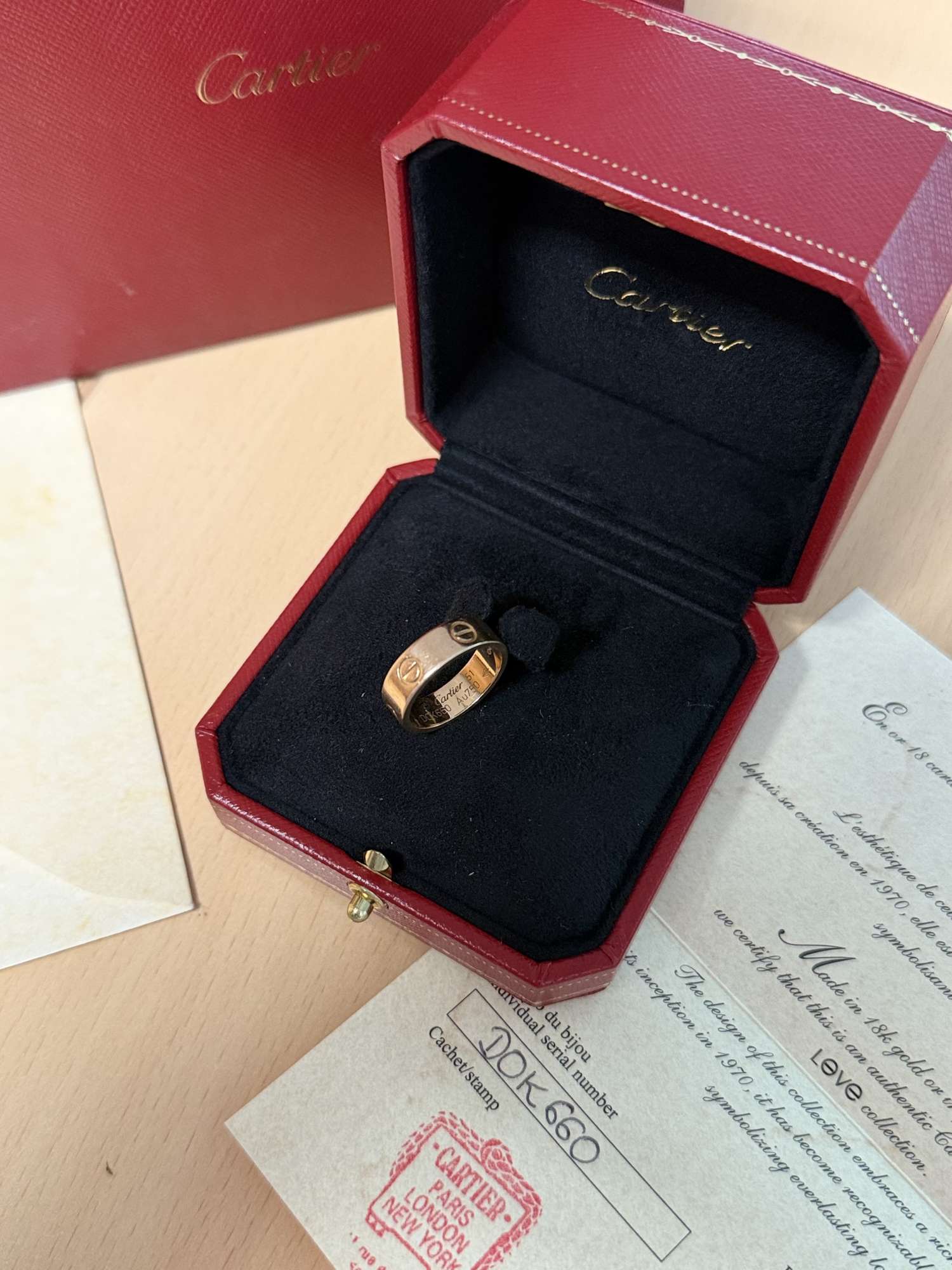 Cartier love prsteň