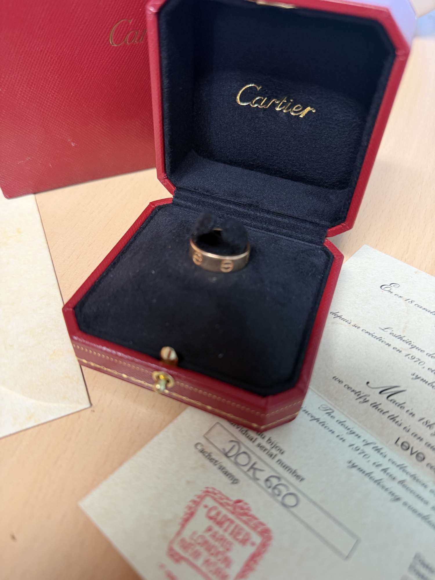 Cartier love prsteň
