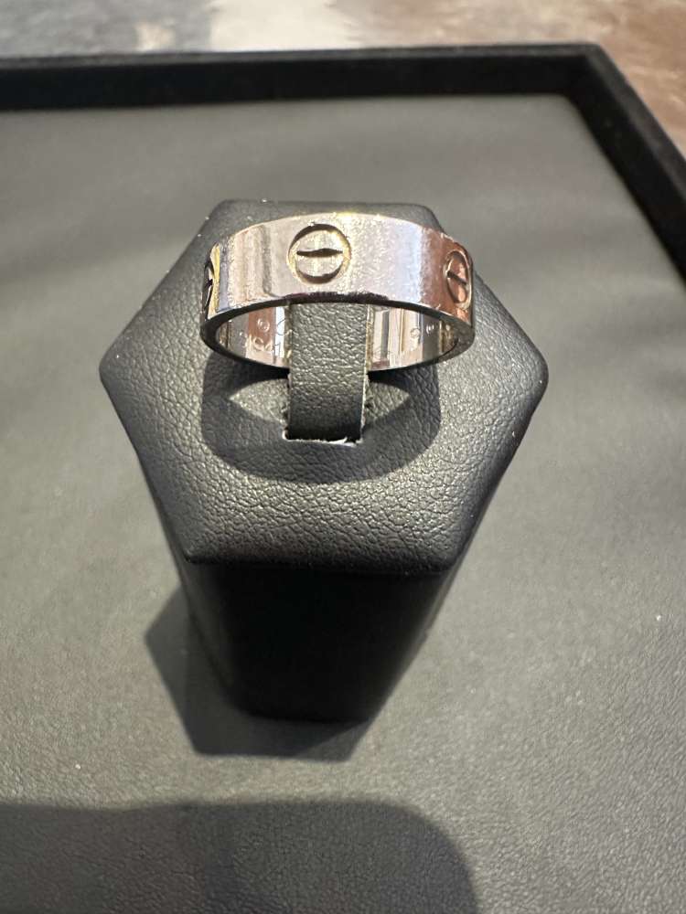 Cartier Love -zlaty prsten z bieleho zlata