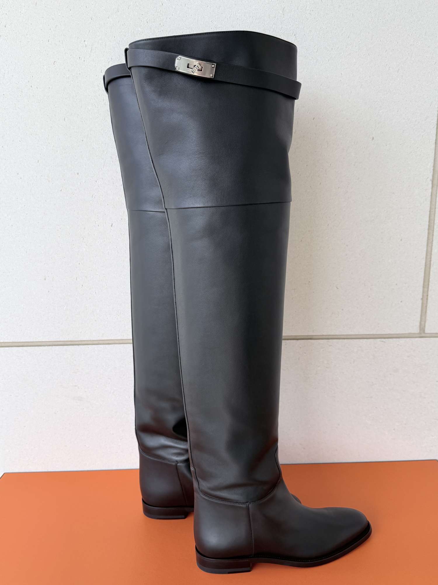 Hermès High Boots with Kelly lock