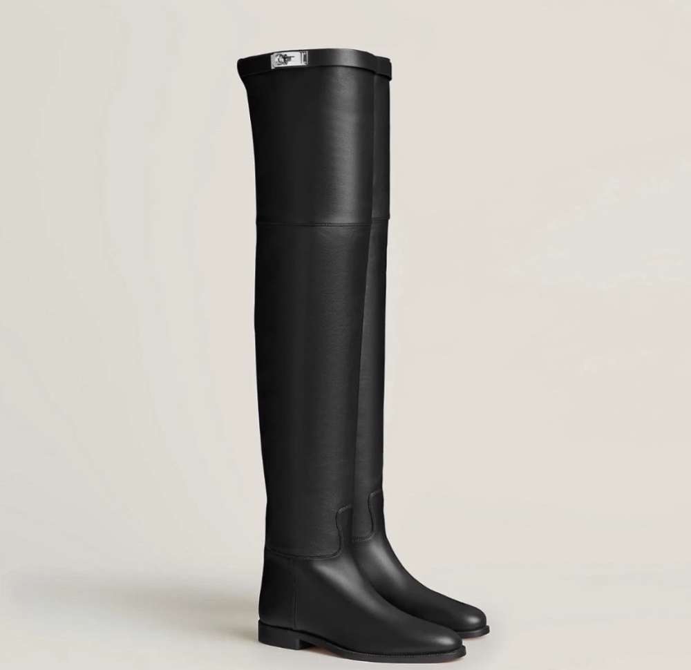 Hermès High Boots with Kelly lock