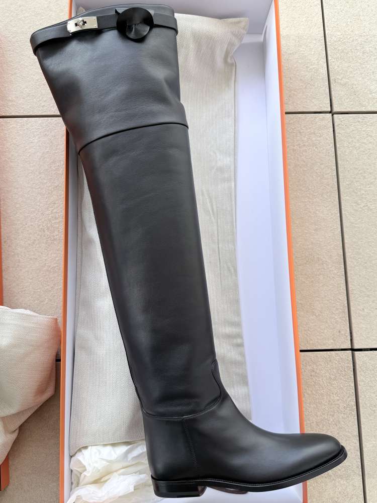Hermès High Boots with Kelly lock