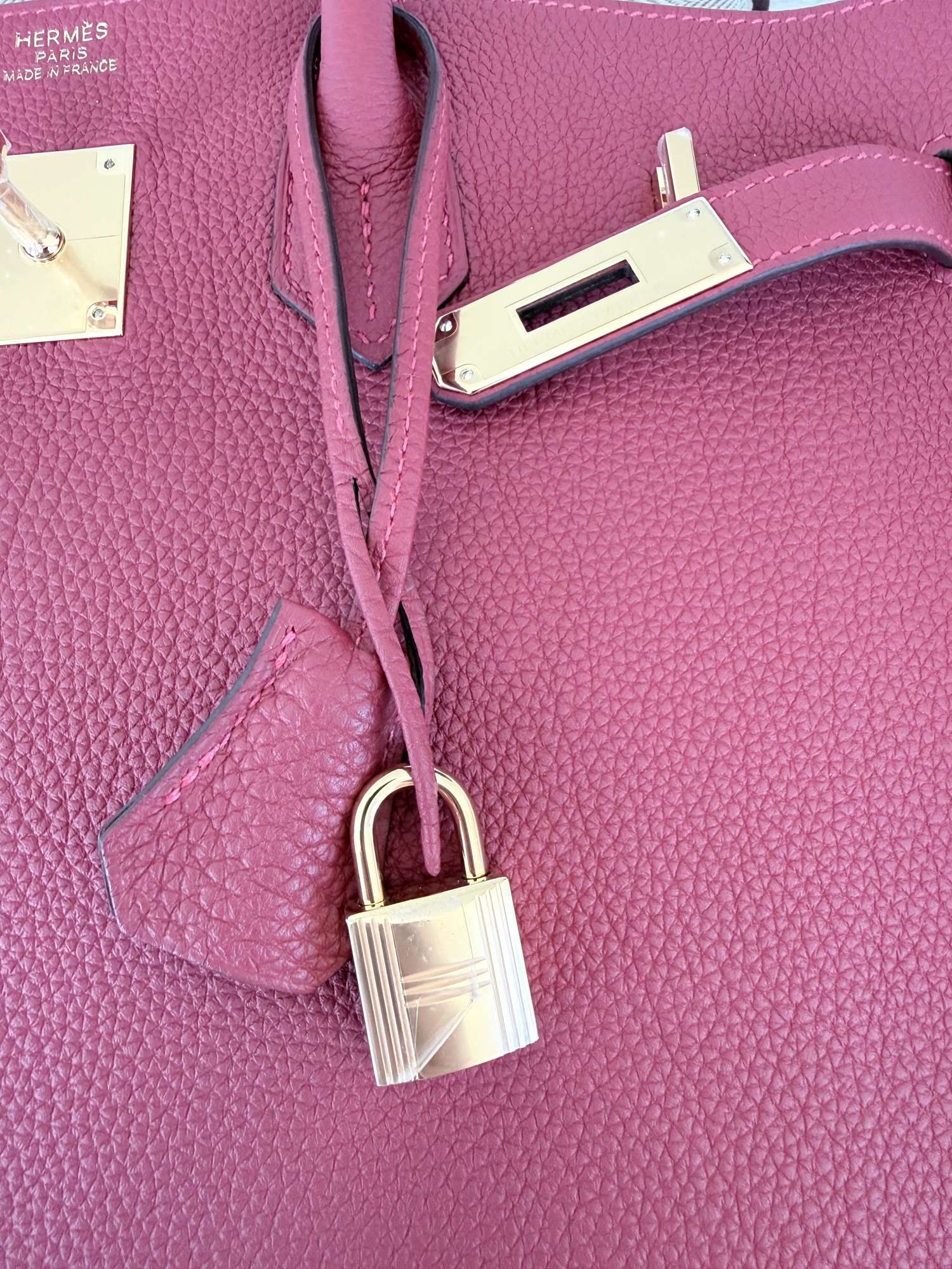 Hermès Birkin 35 Togo Rouge Vif Gold Hardware