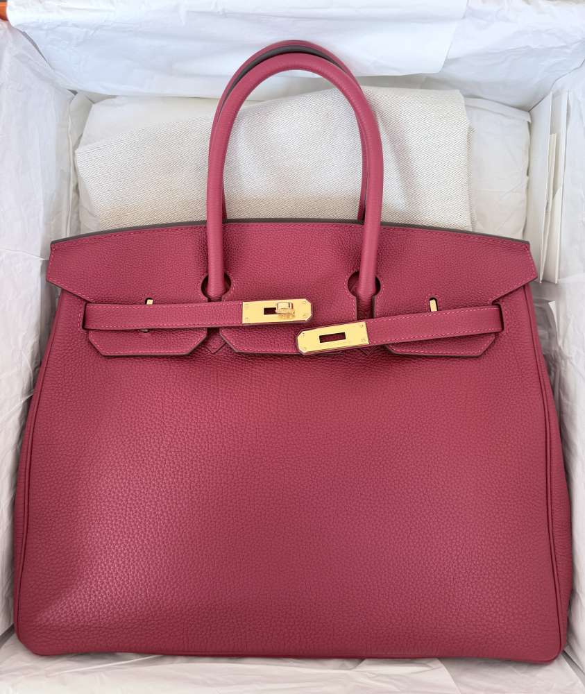 Hermès Birkin 35 Togo Rouge Vif Gold Hardware
