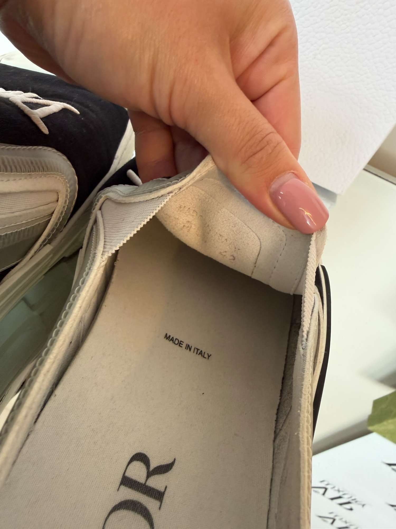 Dior slip on tenisky s nápisom
