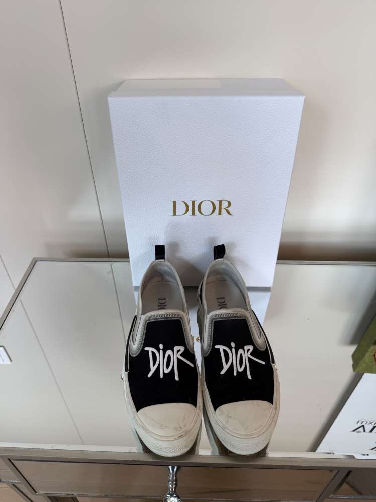 Dior slip on tenisky s nápisom