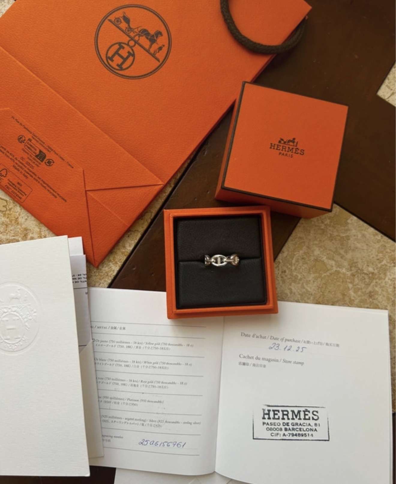 Hermes prsteň