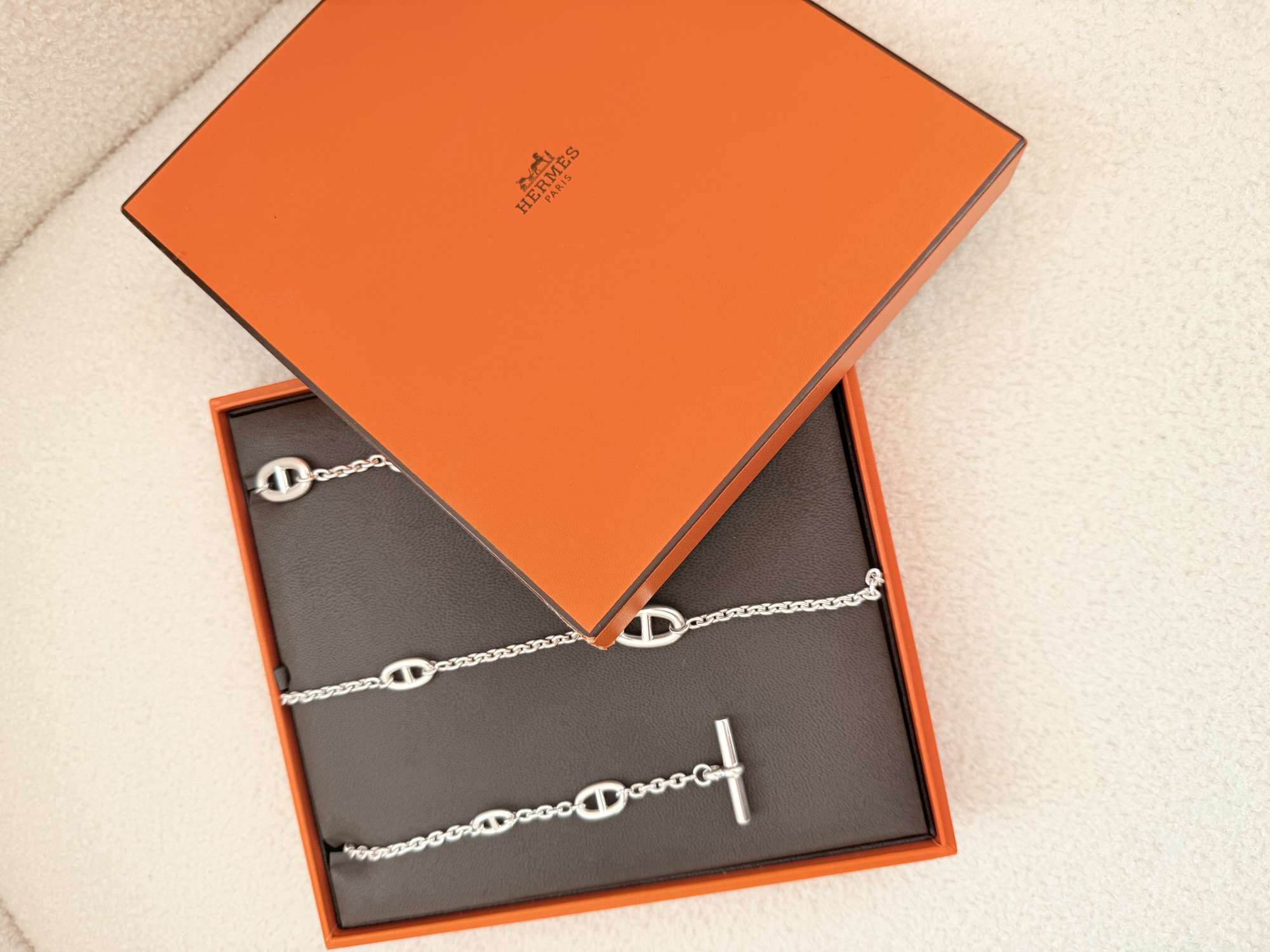 HERMÈS FARANDOLE 120 – Luxusný strieborný náhrdelník | Nenosený
