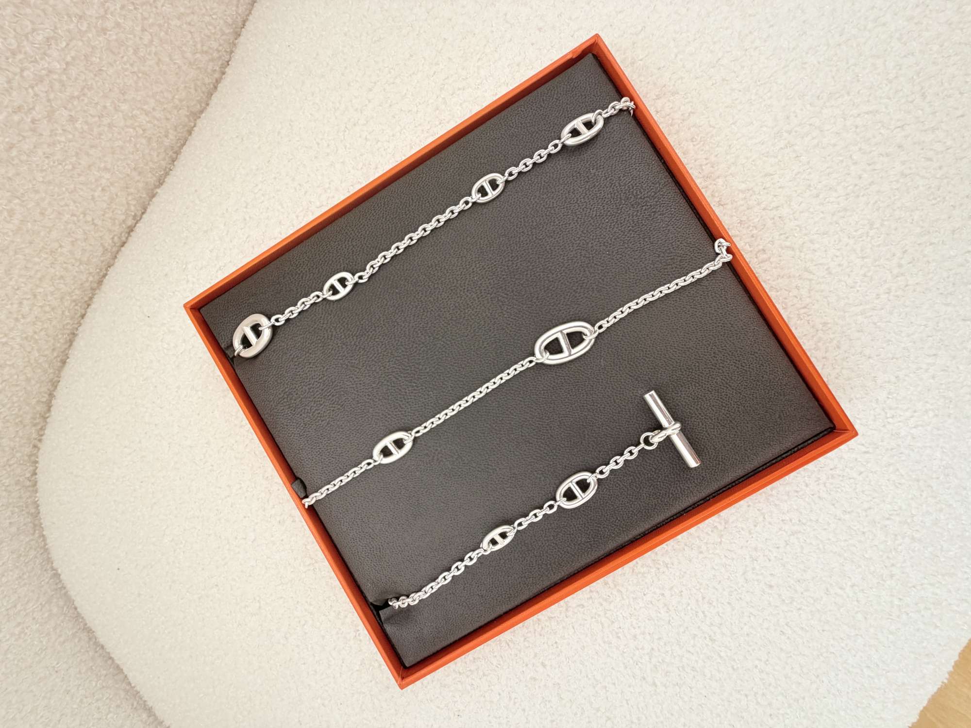 HERMÈS FARANDOLE 120 – Luxusný strieborný náhrdelník | Nenosený