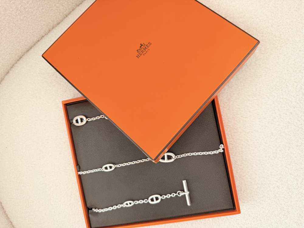 HERMÈS FARANDOLE 120 – Luxusný strieborný náhrdelník | Nenosený