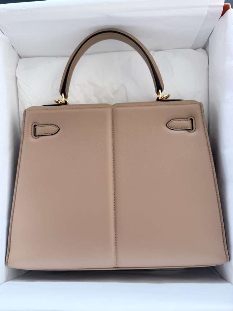 Hermès Kelly 25 Sellier Limited Padded Chai Gold
