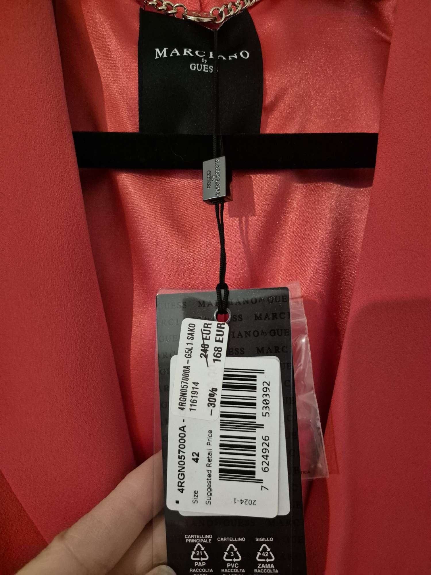 MARCIANO by Guess – Elegantný koralový komplet (2-dielny set s visačkami)