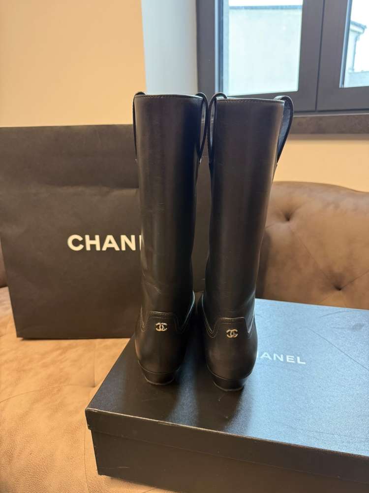 Chanel cowboy boots