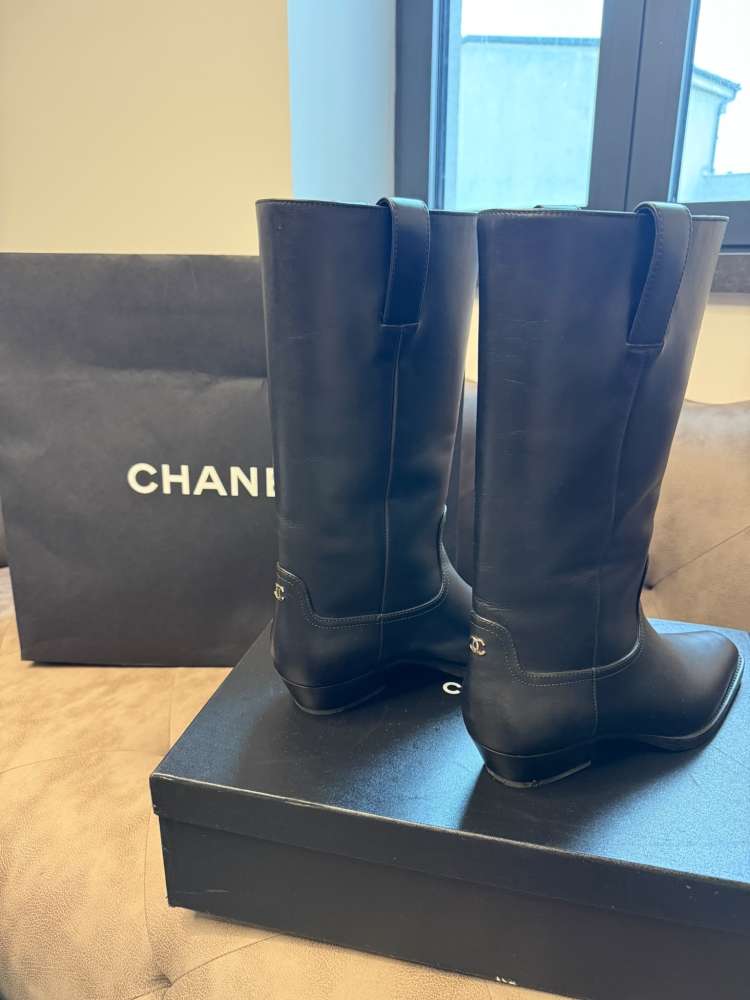 Chanel cowboy boots