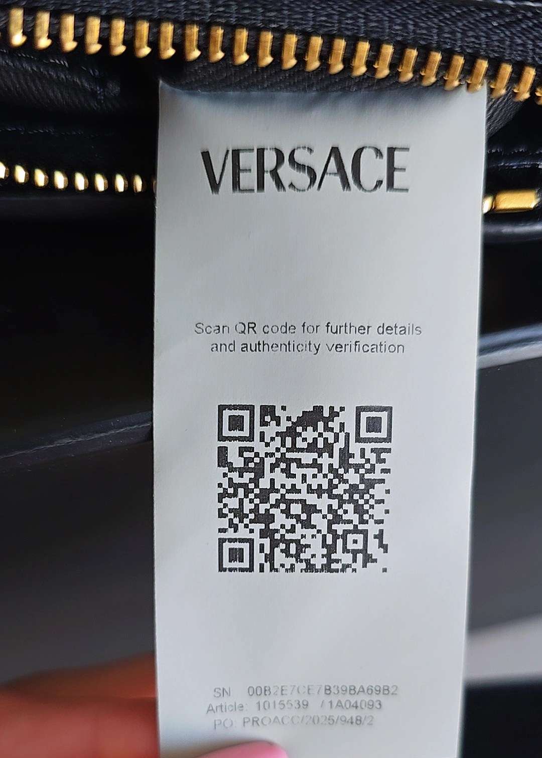 Versace kožená kabelka