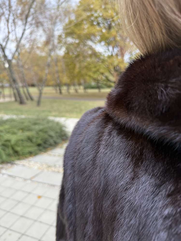 Pravý norkový kožuch / kabát