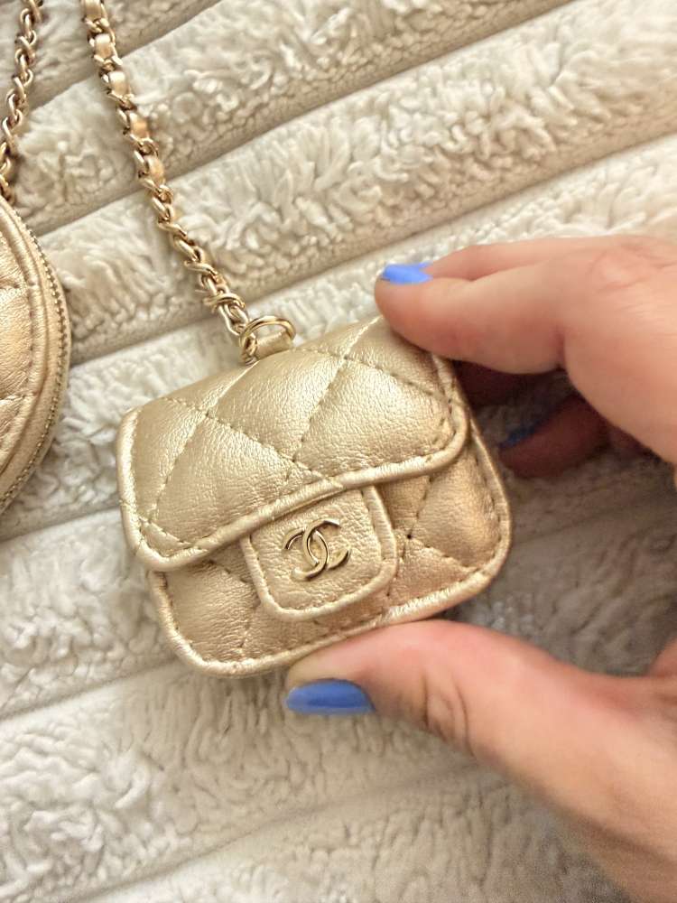 Chanel coin purse and air pod case