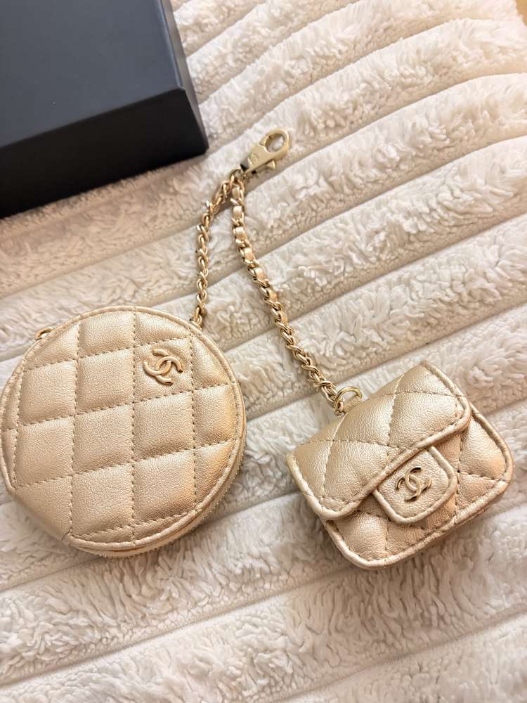 Chanel coin purse and air pod case